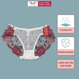 Quần lót nữ ren hoa đáy cotton VINGO cao cấp mềm mịn thoáng khí họa tiết hoa hồng sang trọng quyến rũ sexy Q94 VNGO