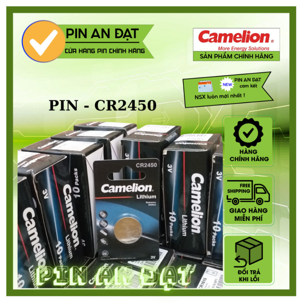 [CHÍNH HÃNG] Pin nút áo CR2450 Camelion (3V) Pin 3V