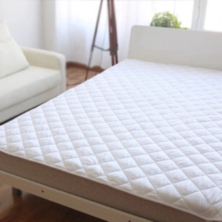  Tấm trải topper bảo vệ đệm  nệm  cao cấp màu trắng 