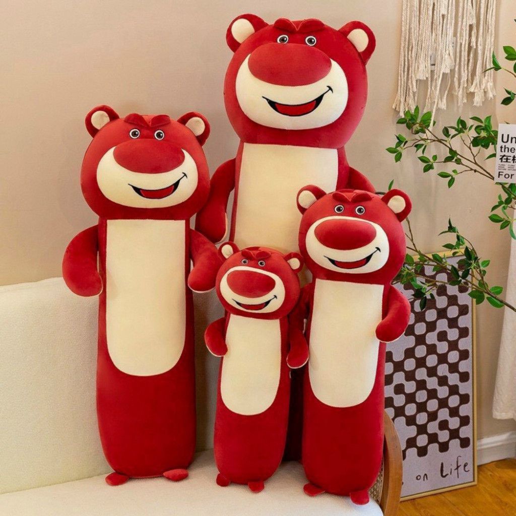 Gối ôm hình gấu dâu lotso gấu bông ôm ngủ cao cấp hàng nhập đủ size