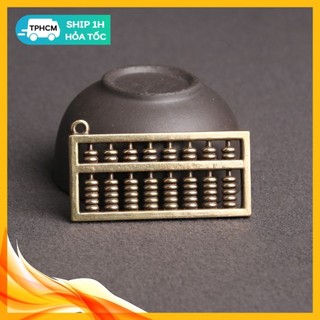 Tượng nhỏ phong thủy đồng thau kiểu dáng hình bàn tính cổ
