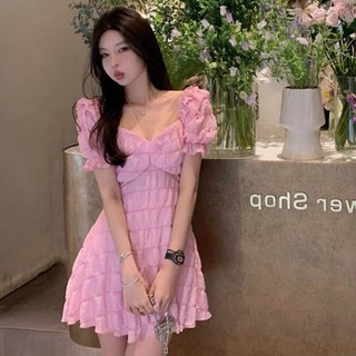 Set 3 món bikini + đầm xốp cổ yếm - 293