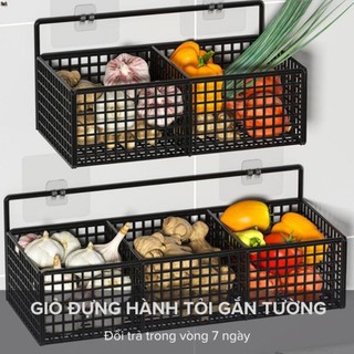  Giỏ Đựng Hành Tỏi - Kệ Lưới Đựng Đồ Nhà Tắm Dán Tường - Kệ Nhà Tắm- Kệ Để Bồn Cầu 