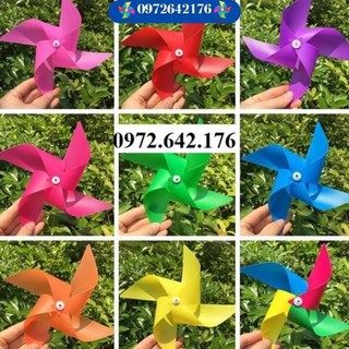 Chong chóng nhựa 4 Cánh cầm tay - Chong chóng que cầm