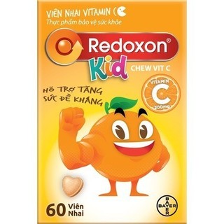 GIFT_Viên Nhai Vitamin C Hỗ Trợ Tăng Sức Đề Kháng Dành Cho Trẻ Em REDOXON Kids Chew Vit C Hộp 60 Viên