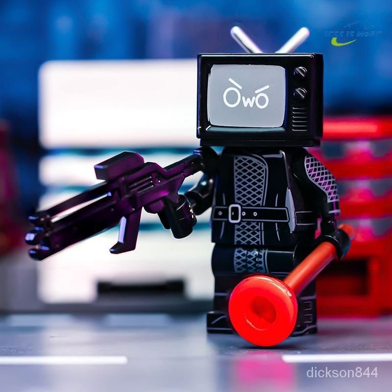 Skibidi Toilet Tương Thích Với Lego Giám Sát Người Lớn Trận Chiến Titan Đồng Hồ Vàng Người Nhỏ Mini 