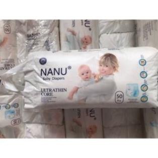 Bỉm dán/quần Nanu bao bì size M/L/XL/XXL 50 miếng t1333