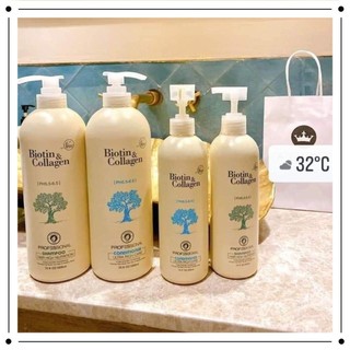 Lẻ dầu gội hoặc dầu xả phục hồi và kích thích mọc tóc Biotin & Collagen 500ml - 1000ml