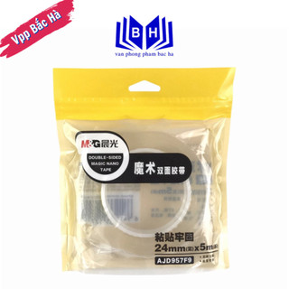 Băng dính ma thuật M&G 24mm*5cm AJD957F9 Băng dính 2 mặt M&G chính hãng siêu dính chống nước