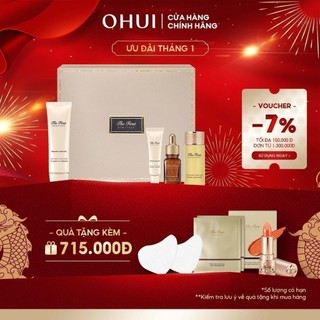 Bộ kem chống nắng tái sinh làn da tăng cường tế bào gốc 4 món OHUI The First Geniture Set 120ml