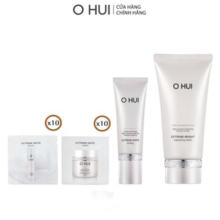 [Mã COSLUX09 giảm 120K đơn 1500K] Bộ làm sạch dưỡng sáng da OHUI Extreme White Cleansing