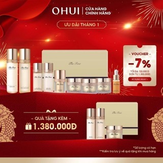 [Mã COSLUX09 giảm 120K đơn 1500K] Bộ dưỡng cân bằng tái sinh da toàn diện OHUI The First Geniture 9pcs Set