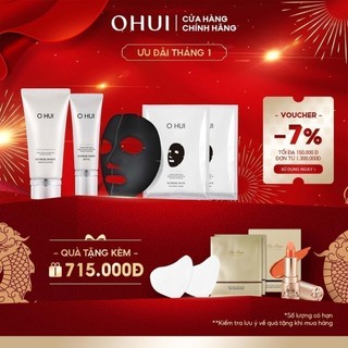 [Mã COSLUX09 giảm 120K đơn 1500K] Bộ làm sạch dưỡng sáng da 3 bước hoàn chỉnh OHUI Extreme White