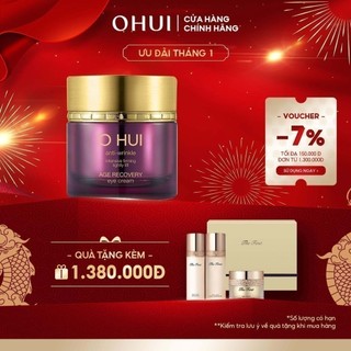 Kem cải thiện nếp nhăn ngăn ngừa lão hóa da vùng mắt OHUI Age Recovery Eye Cream 50ml