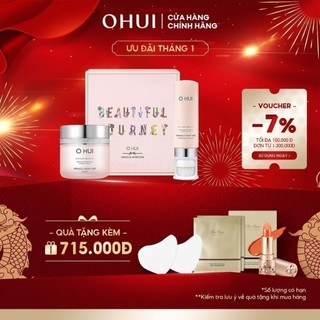 Bộ đôi dưỡng ẩm làm sạch ohui miracle moisture cream set 2pcs 200ml