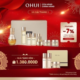 Bộ tinh chất vàng 24k tái sinh da OHUI The First Geniture Ampoule Advanced Special