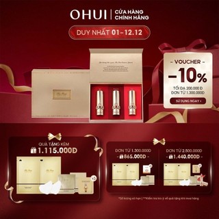 Bộ 3 Son lì dưỡng ẩm ngăn lão hóa OHUI The First Geniture Lipstick (3x3.8g)
