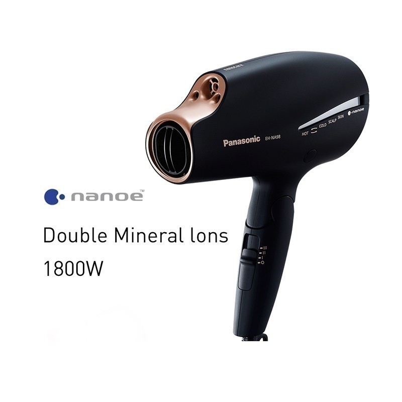 Máy sấy tóc Nanoe dưỡng ẩm, chăm sóc tóc và da đầu Panasonic EH-NA98RP645/ EH-NA98-K645 - Công suất 1800W
