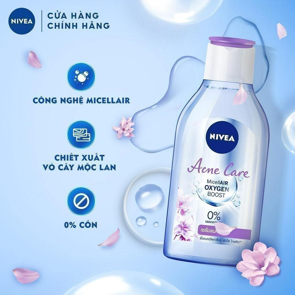 Bộ 2 Nước Tẩy Trang NIVEA Acne Care Ngừa Mụn | Sạch Sâu (400 ml) - 80116