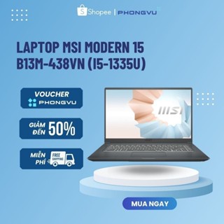 Máy tính xách tay/ Laptop MSI Modern 15 B13M-438VN (i5-1335U) (Đen) - Bảo hành 24 tháng