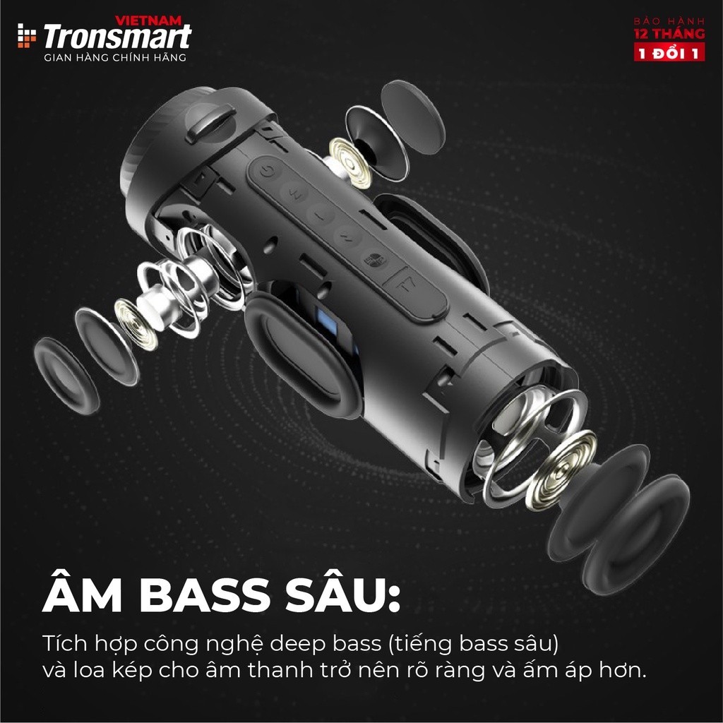 [BEST SELLER] Loa Bluetooth Tronsmart T7 |Công suất 30W |Chống nước IPX7 |Âm thanh siêu trầm | Bảo hành 12 tháng. | BigBuy360 - bigbuy360.vn