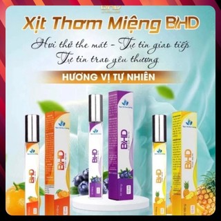 Xịt thơm miệng bhd vị việt quất, cam,dứa+ bạc hà thơm mát - xịt thơm miệng bhd _hương vị tự nhiên hoa quả dứa ,vị bạc