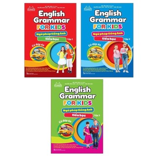Sách combo english grammar for kids - ngữ pháp tiếng anh tiểu học - tập 1 +tập 2 + tập 3