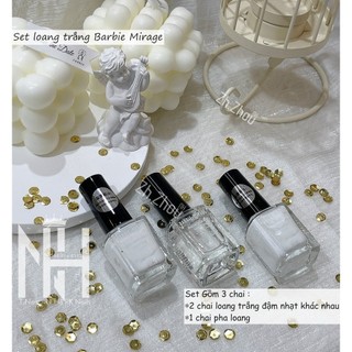 Set cồn loang trắng Barbie, loang sữa , loang nước gạo, cồn loang trắng barbie mirage