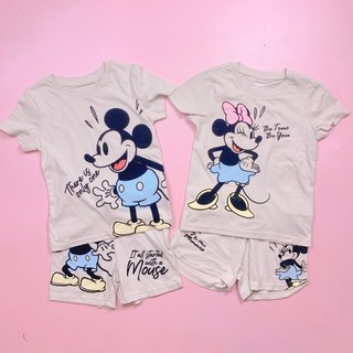 Bộ cotton delta mickey minnie màu be btbg size 2-16y
