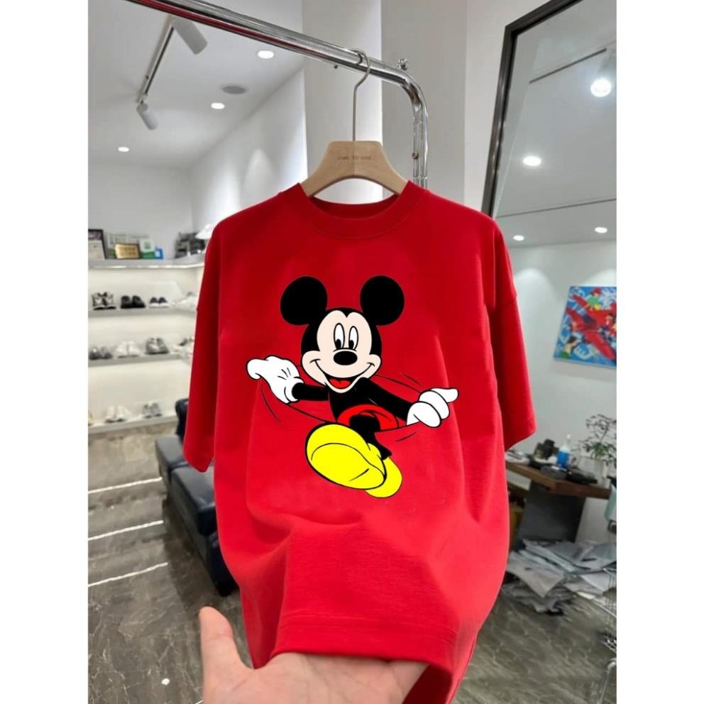 Áo Thun Chuột Mickey Disney Unisex Form rộng  Cotton 2 chiềuUT