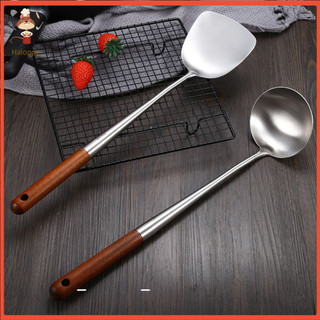 Xẻng nấu ăn chất liệu thép không gỉ cách nhiệt chống dính tiện lợi dụng cụ nhà bếp