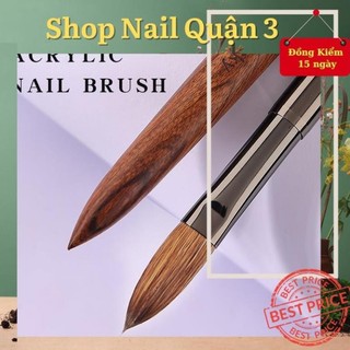 Cọ đắp bột paula kolinsky usa - cọ lông chồn cán gỗ size 14, 16, 18 đắp móng chuyên dụng nail quận 3