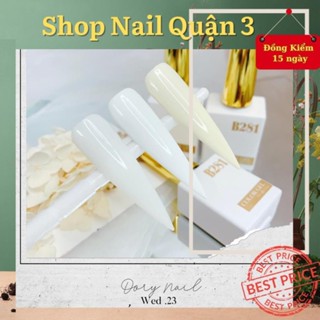 Sơn gel móng tay B281 trắng, đen, trắng sữa nước gạo lẻ chai  chuẩn màu không hằn cọ  Nail Quận 3