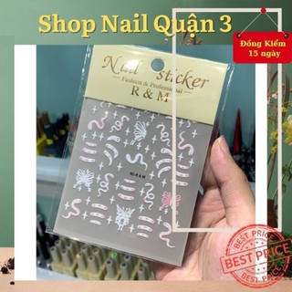 Stick Dán Móng 5D, PHụ Kiện Nail Tết Ẩn gel- ẩn bột siêu xinh siêu đẹp cực rẻ, Phụ kiện trang trí móng Nail Quận 3