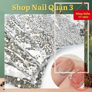 Đá chân keo gói 1440 viên, đá gắn móng nail, đá nail mini s3 s4 s5 s6 dính móng siêu sáng siêu bến nail quận 3
