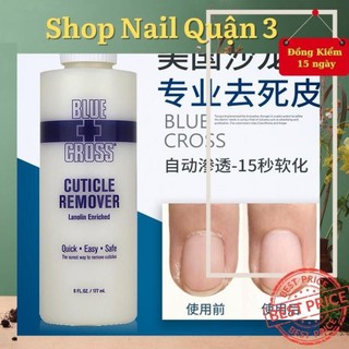 Nước làm mềm da nail blue cross mỹ - kem mềm da không cần ngâm nước dung tích 177ml nail quận 3
