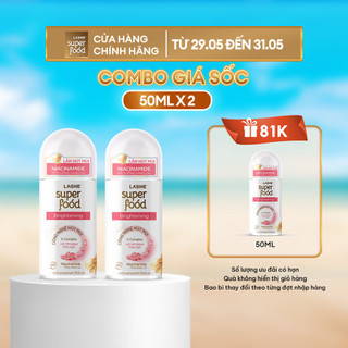 Combo 2 Lăn Hút Mùi LASHE SUPERFOOD Dưỡng Sáng Da 50MLx2 + Tặng Lăn Hút Mùi LASHE SUPERFOOD Dưỡng Sáng Da 50ML