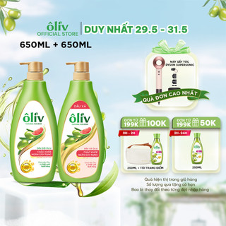  Combo Dầu gội Ôliv chắc khỏe 650ml + Dầu xả Ôliv chắc khỏe 650ml
