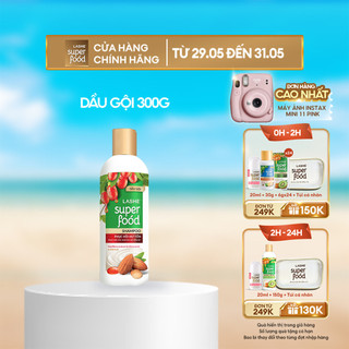  Dầu gội LASHE SUPERFOOD phục hồi hư tổn 300G