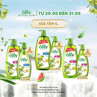   Combo Sữa Tắm Ôliv 1L Tặng Sữa Tắm Ôliv 650ML