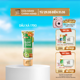  Dầu xả LASHE SUPERFOOD ngăn gãy rụng tóc 170G