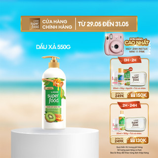  Dầu xả LASHE SUPERFOOD ngăn gãy rụng tóc 550G
