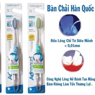 Bàn chải đánh răng hàn quốc cực mềm, diệt khuẩn tốt chống ê buốt