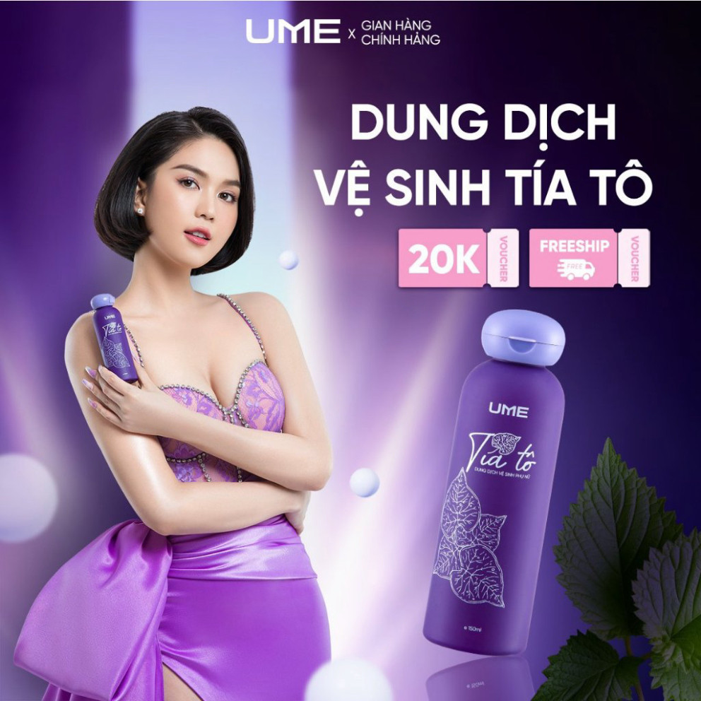 [UME VIỆT NAM] Dung dịch vệ sinh tía tô UME, chai 150ml