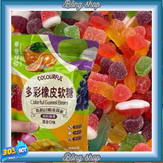 Kẹo dẻo trái cây gấu GUMMI đầy màu sắc thơm ngon, đồ ăn vặt nội địa ăn vặt nội địa trung