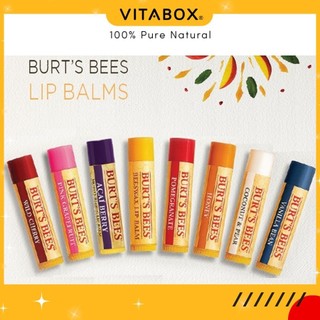 Son dưỡng môi thiên nhiên Burt’s Bees không màu dưỡng ẩm lâu và không thâm môi - Natural Lip Balm Burts Bee