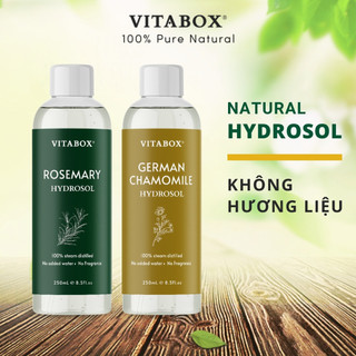 Nước ngưng thảo mộc hydrosol Vitabox - 100% chưng cất hơi nước, không hương liệu