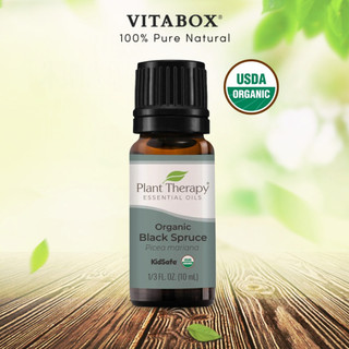 Plant Therapy - Tinh Dầu Hữu Cơ Vân Sam Đen - Spruce Black Organic KidSafe Essential Oil - 10mL