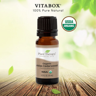Plant Therapy  - Tinh Dầu Hữu Cơ Gỗ Hoàng Đàn (Cedarwood Atlas) - KidSafe Organic Essential Oil - 10ml