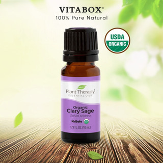 Plant Therapy - Tinh Dầu Hữu Cơ Xô Thơm - Clary Sage Organic KidSafe Essential Oil - 10mL